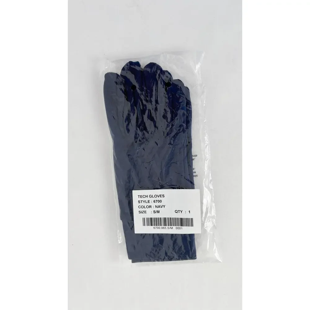 Augusta Sportswear Tech Gloves 6700 Womens Size Small Medium Navy Blue New